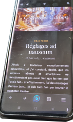 Site sur Téléphone ok